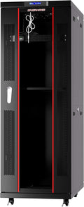 Server Rack Locking Cabinet 42U Network Rack Enclosure - Secure 32in