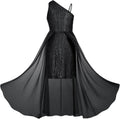 GRACE KARIN Girls Sequin One Shoulder Dress - Sparkle for Special