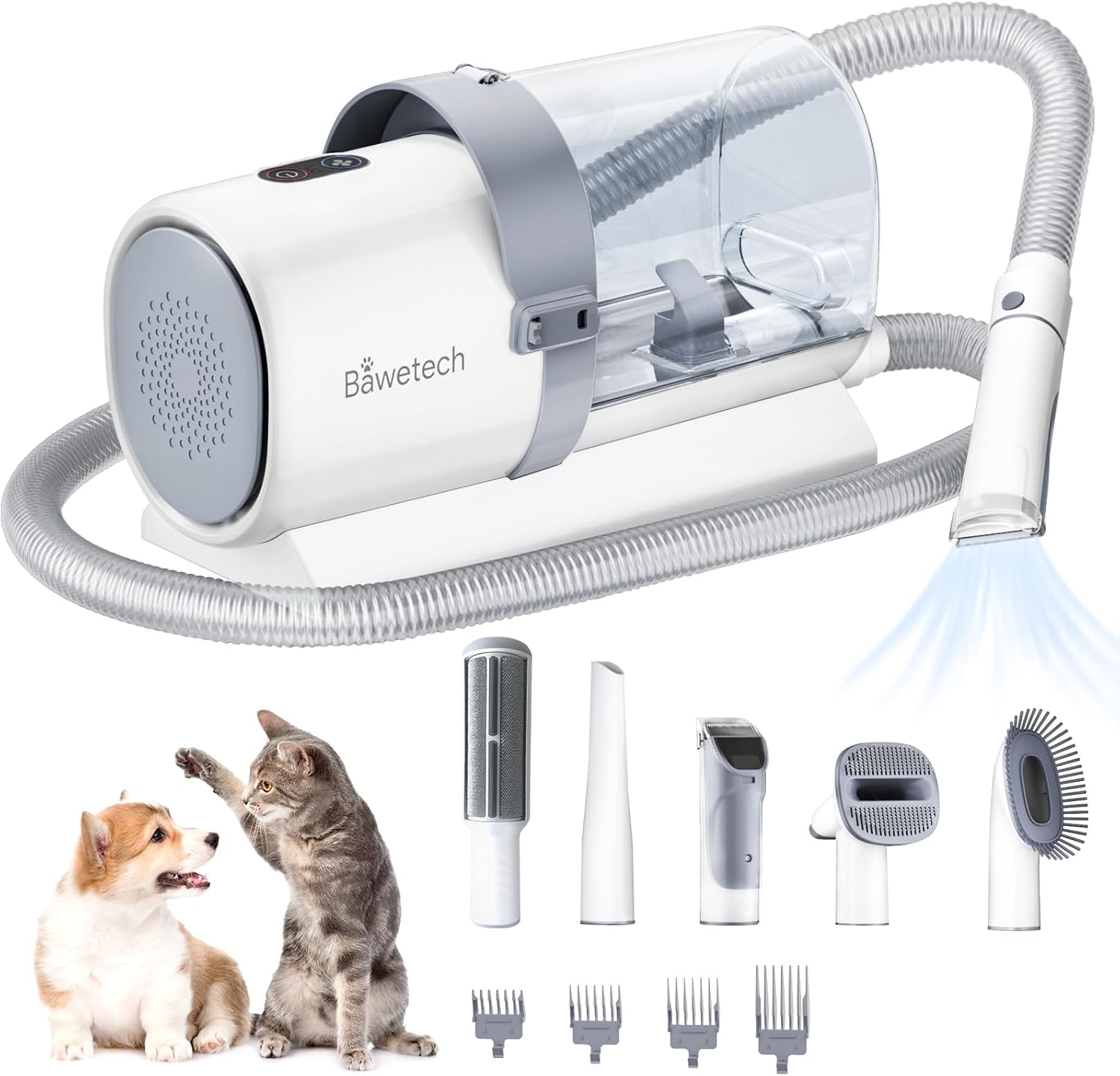 Bawetech Pet Hair Remover - Powerful Dog Grooming Vacuum