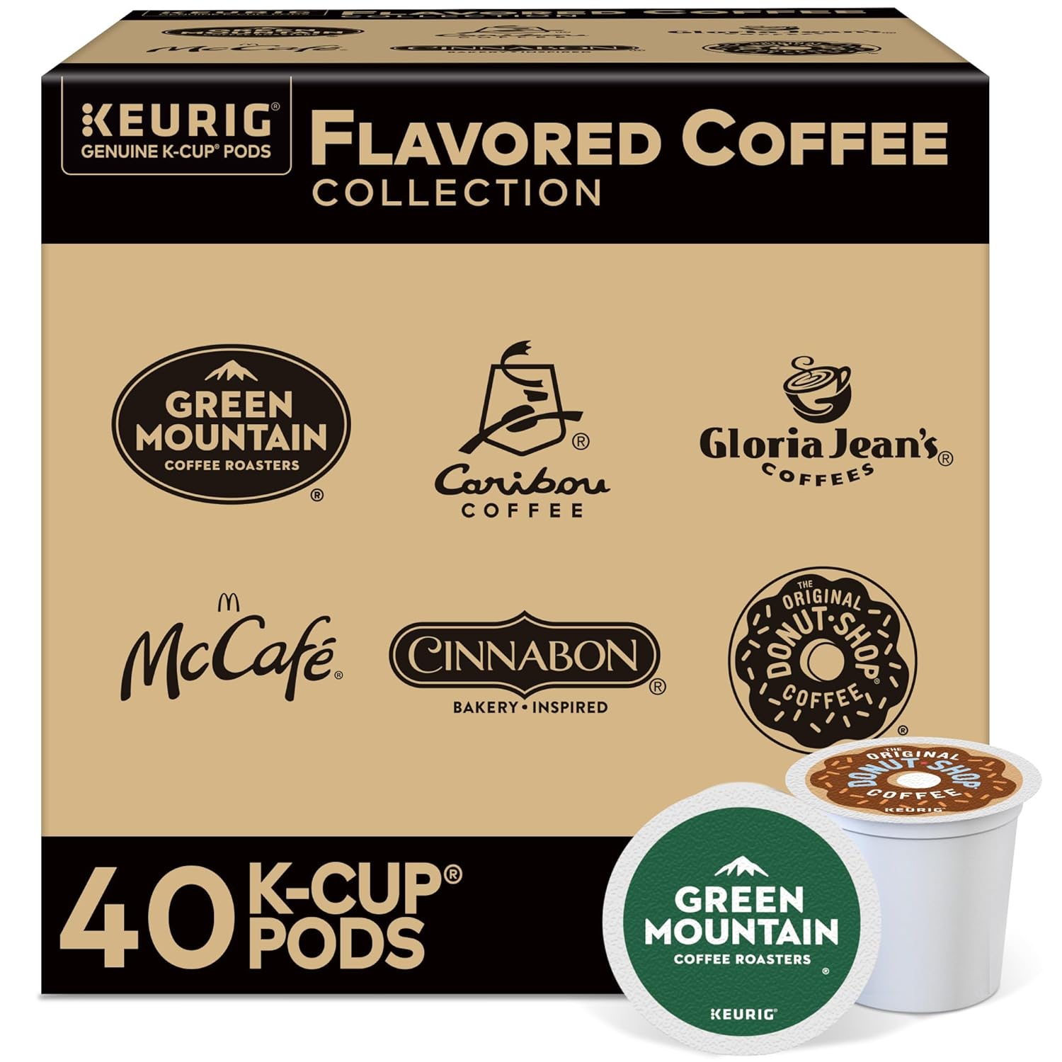 Keurig Flavored Coffee Variety Pack - 40ct K-Cup Pods Selection