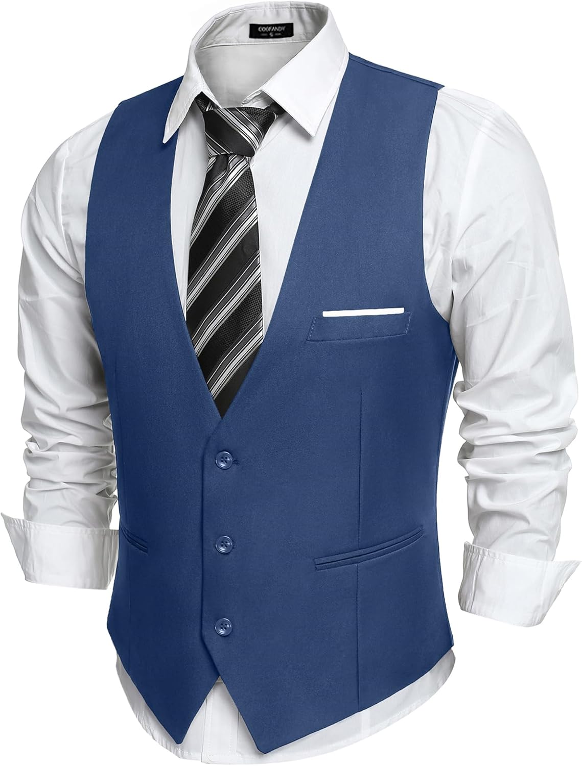 COOFANDY Men's Suit Vest Slim Fit for Formal and Casual Wear