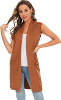 Moss Rose Women's Cozy Knit Cardigan Vest for Everyday Fashion