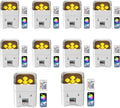 9600mAh Wireless Uplights 6x18W RGBWA UV Par Lights - Long Runtime