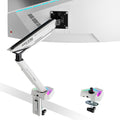 ARES WING RGB Single Monitor Arm for 17-45 in - Heavy Duty Mount