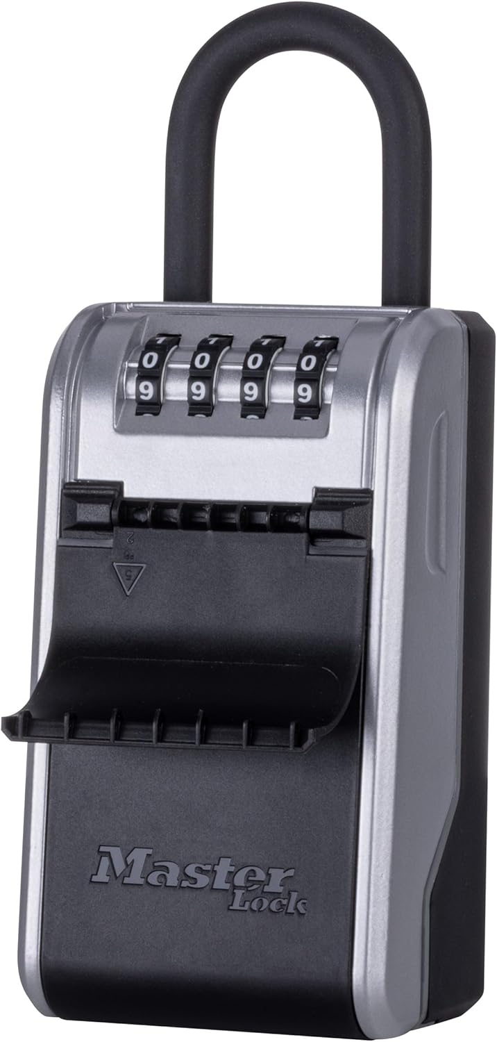 High Capacity Key Lockbox with Combination Dial for Security