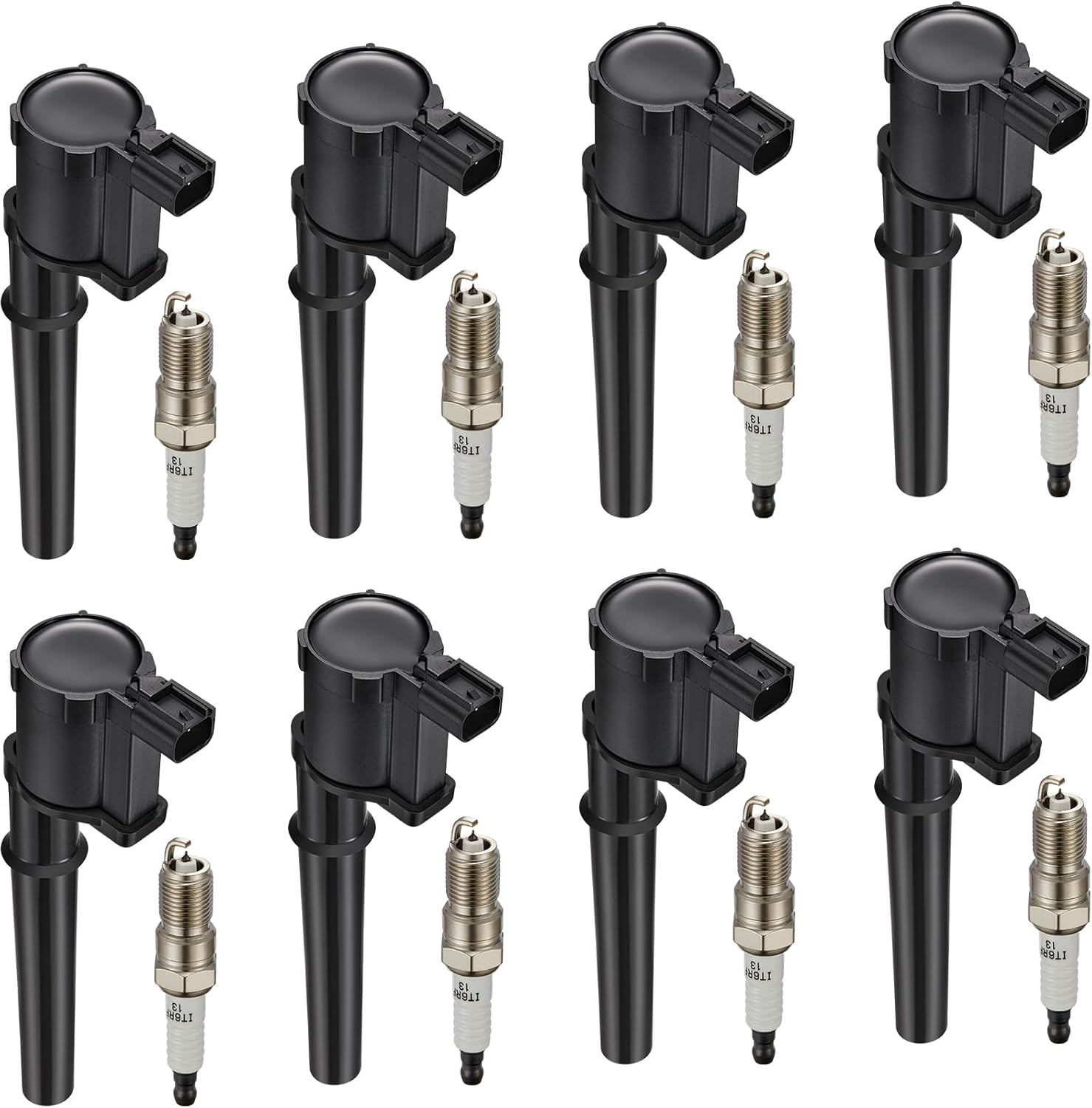 BDFHYK Ignition Coils and Iridium Spark Plugs for Lincoln Cars