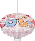 Waterproof Valentine's Day Tablecloth 60 | Zippered Cover for Outdoor Tables