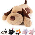 Brown Dog Weighted Stuffed Animals - 28 Inch Plush Comfort