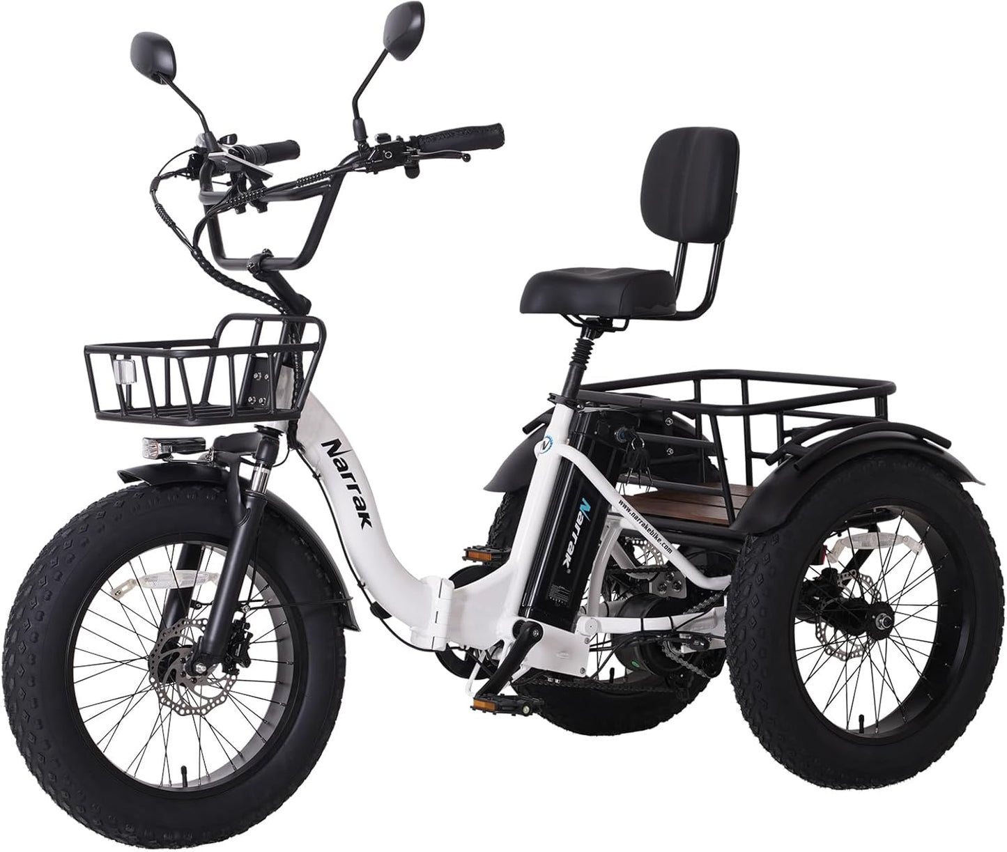 Electric Tricycle for Adults with 750W Motor and Fat Tires