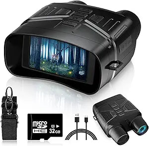4K Night Vision Goggles with Large Screen for Adults