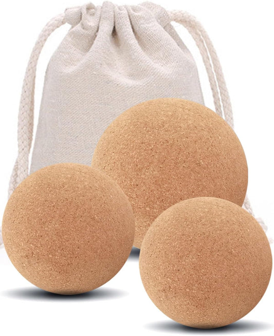 KITWILD Cork Massage Ball Set - Deep Tissue Relief