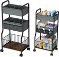 3-Tier Baby Diaper Caddy Cart Organizer - Rolling Nursery Storage