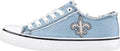 Women's NFL Denim Team Logo Low Top Canvas Sneakers for Fans