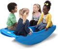 Two Sided Rock and Roll Teeter Totter Seesaw and Climbing Bridge - Fun