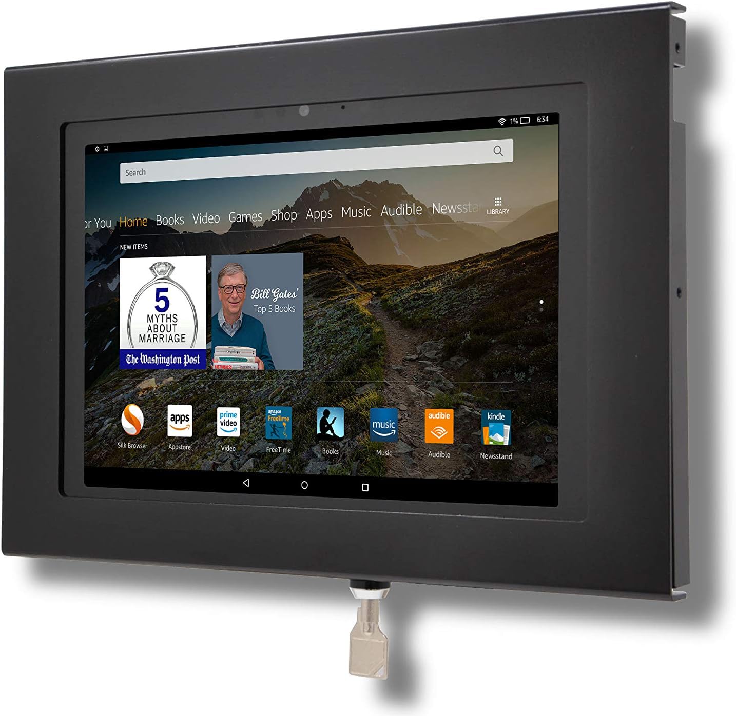TABcare Locking Security Metal Case for Fire HD 10 - Kiosk Display