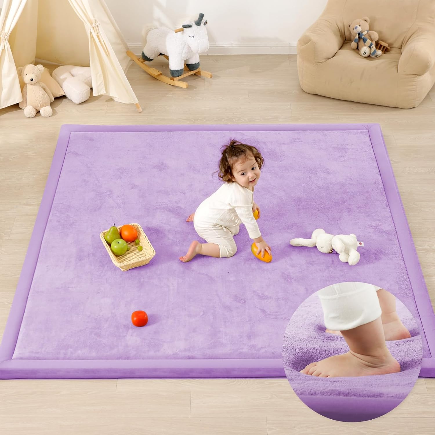 1.3 Thick Baby Play Mat for Safe Crawling and Tummy Time