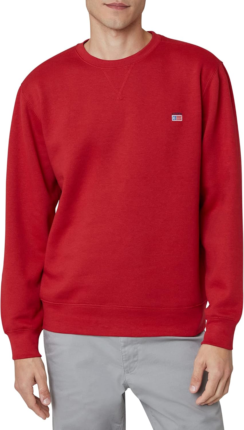 Chaps Men's Soft Fleece Pullover - Classic Fit Crewneck