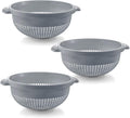 Deep Plastic Strainer Colander with Handle - Fast Draining, BPA Free