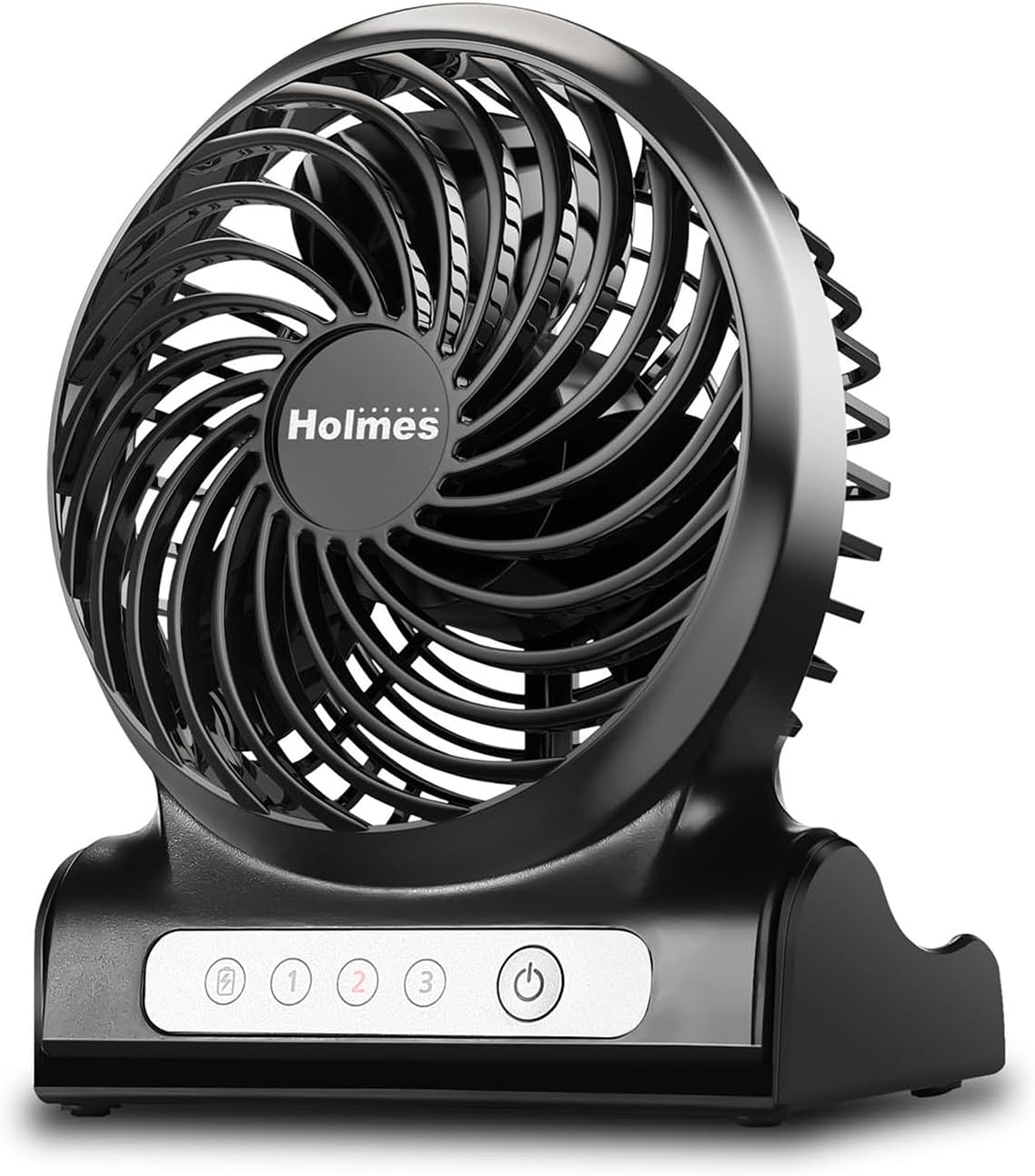 HOLMES 4 Rechargeable Personal Fan: Portable Powerhouse