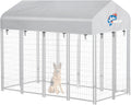 SIRUITON 8x4FT Outdoor Dog Kennel Replacement Cover - Heavy Duty Shade
