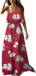 Elegant ZMPSIISA Women's Summer Maxi Dress Off The Shoulder Style