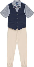 Nautica Boys 4-Piece Vest Set: Dress Shirt, Tie, Pants Included