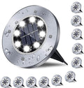 Solar Ground Lights Waterproof In-Ground Pathway Lights - Bright 12