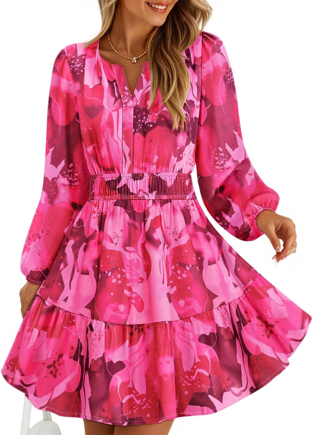 ZESICA Fall Wedding Guest Dresses for Women with Pockets