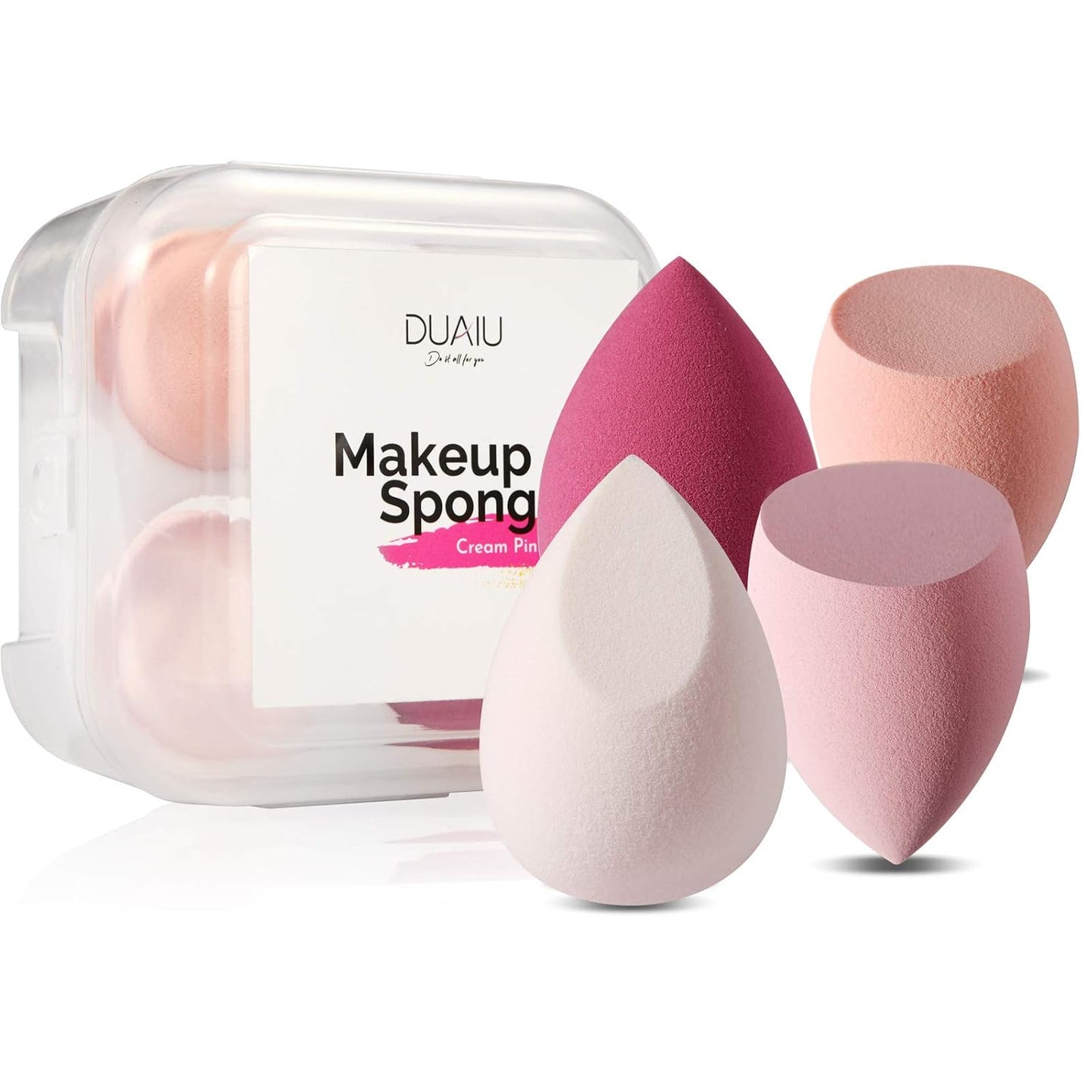 DUAIU 4-Piece Beauty Sponge Set - Flawless Makeup Blending