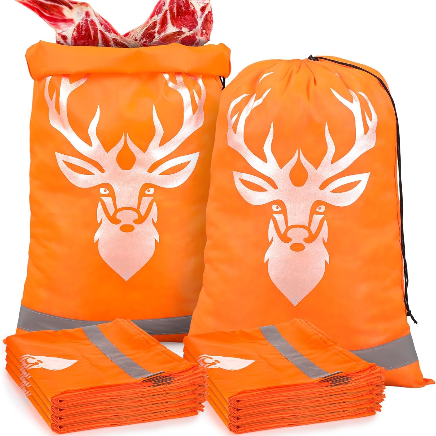 10 Pcs Game Bags for Hunting - Reusable Waterproof Heavy Duty