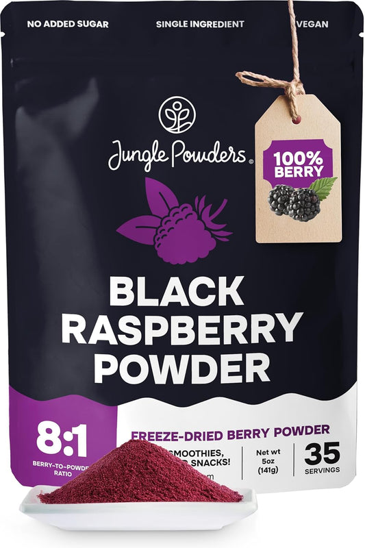 Black Raspberry Powder for Smoothies and Baking - 5 Ounce Bag