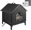 Heated Cat House for Indoor Cats - Insulated Waterproof Shelter