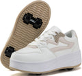 Kids Roller Skate Sneakers with Detachable Wheels - Stable 4-Wheel