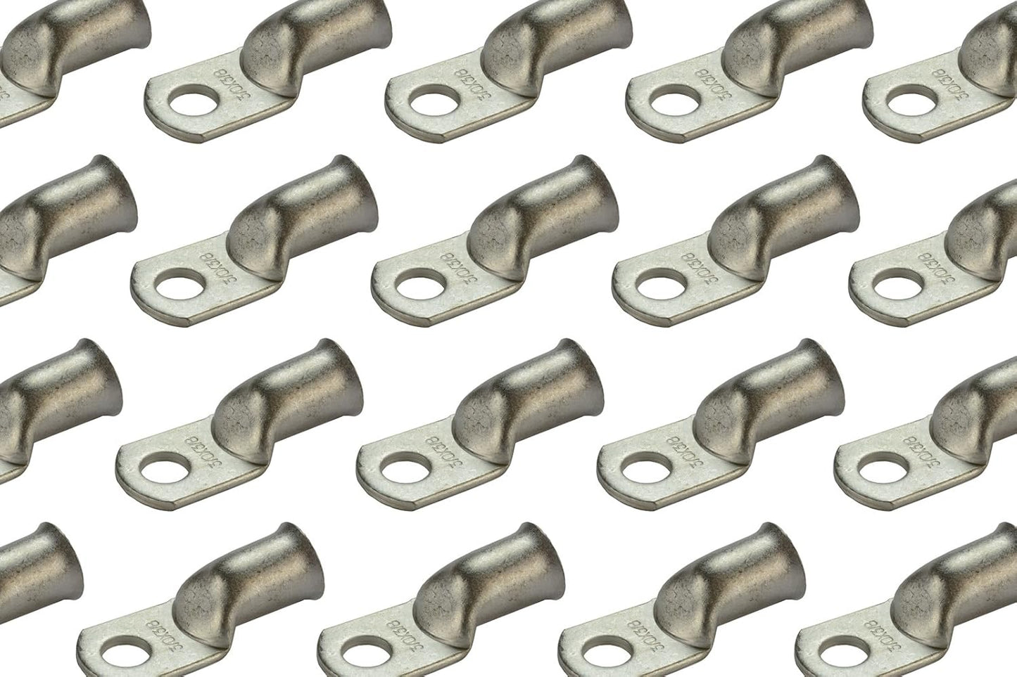 TEMCo 25 Pack Tinned Copper Welding Battery Cable Ends for Durability