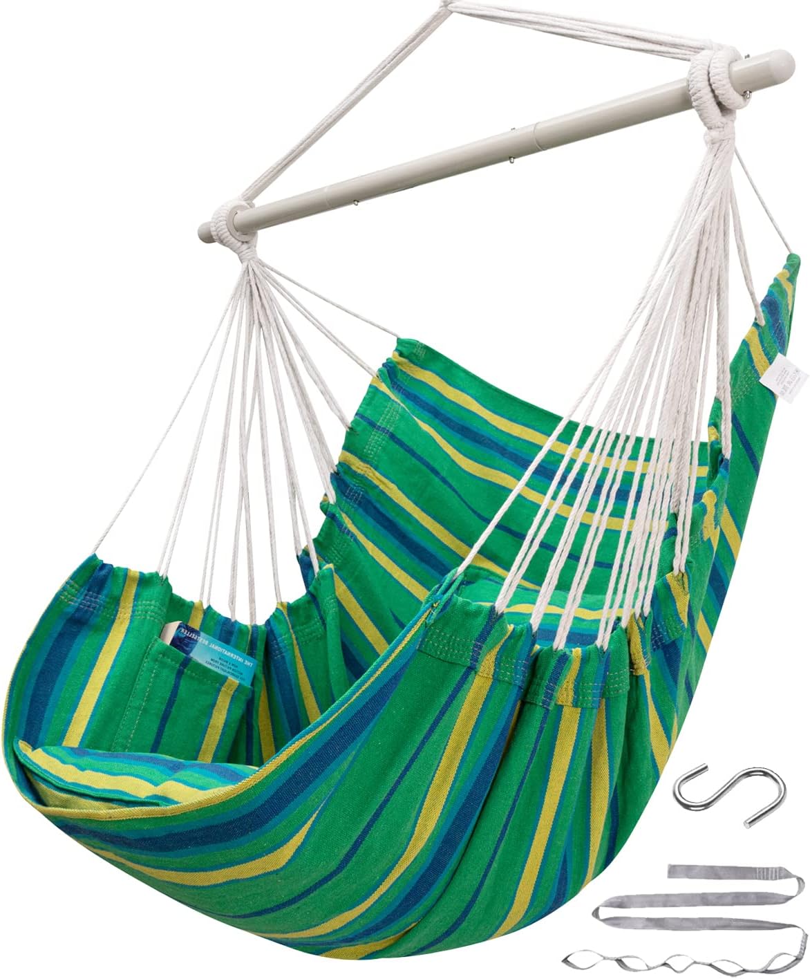 ADVOKAIR Hammock Chair: Anti-Slip, 500lbs Capacity, 2 Cushions