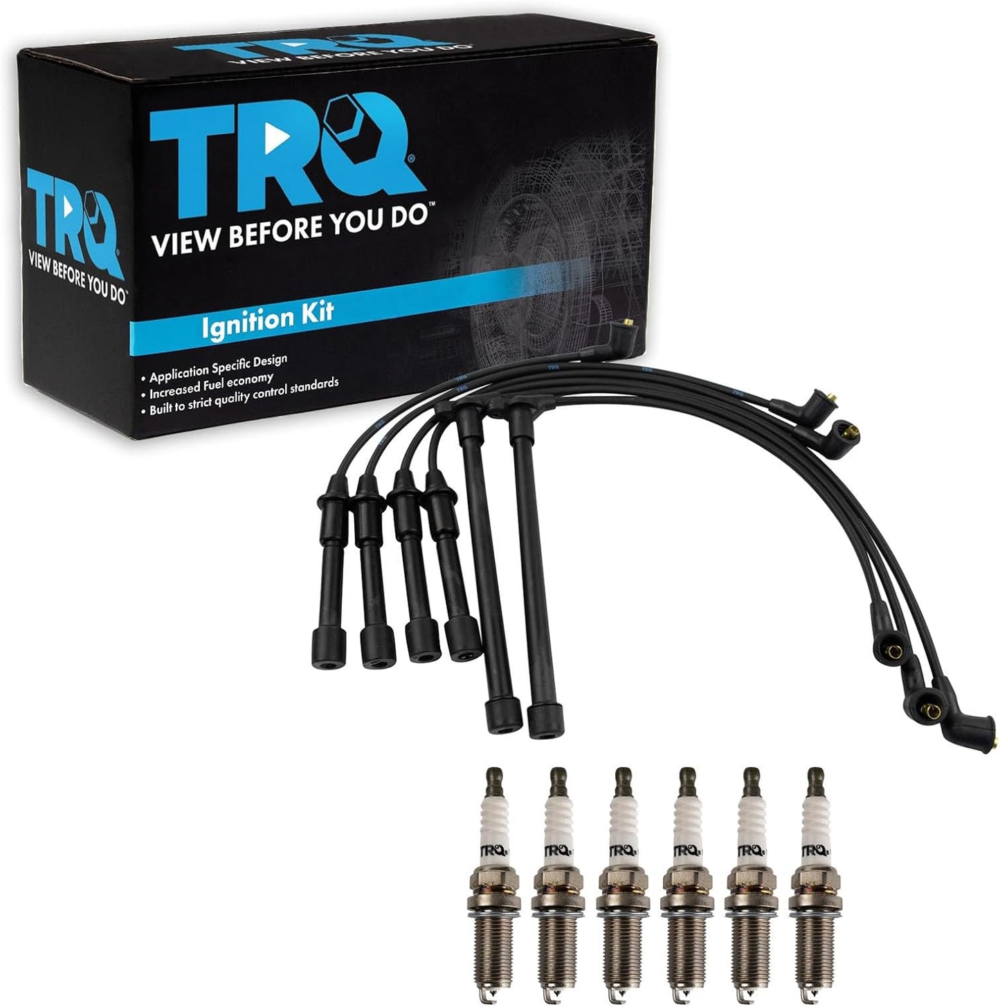 TRQ Spark Plug Kit for Infiniti QX4 and Nissan Frontier