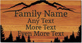 Mountain Home Decor Personalized Mountain Range Doormat - Custom