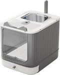 Upgraded Fully Enclosed Cat Litter Box with Lid - Easy Clean and Odor