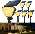 T-SUN Solar Spot Lights Outdoor 6-Pack - Warm White Landscape Lighting