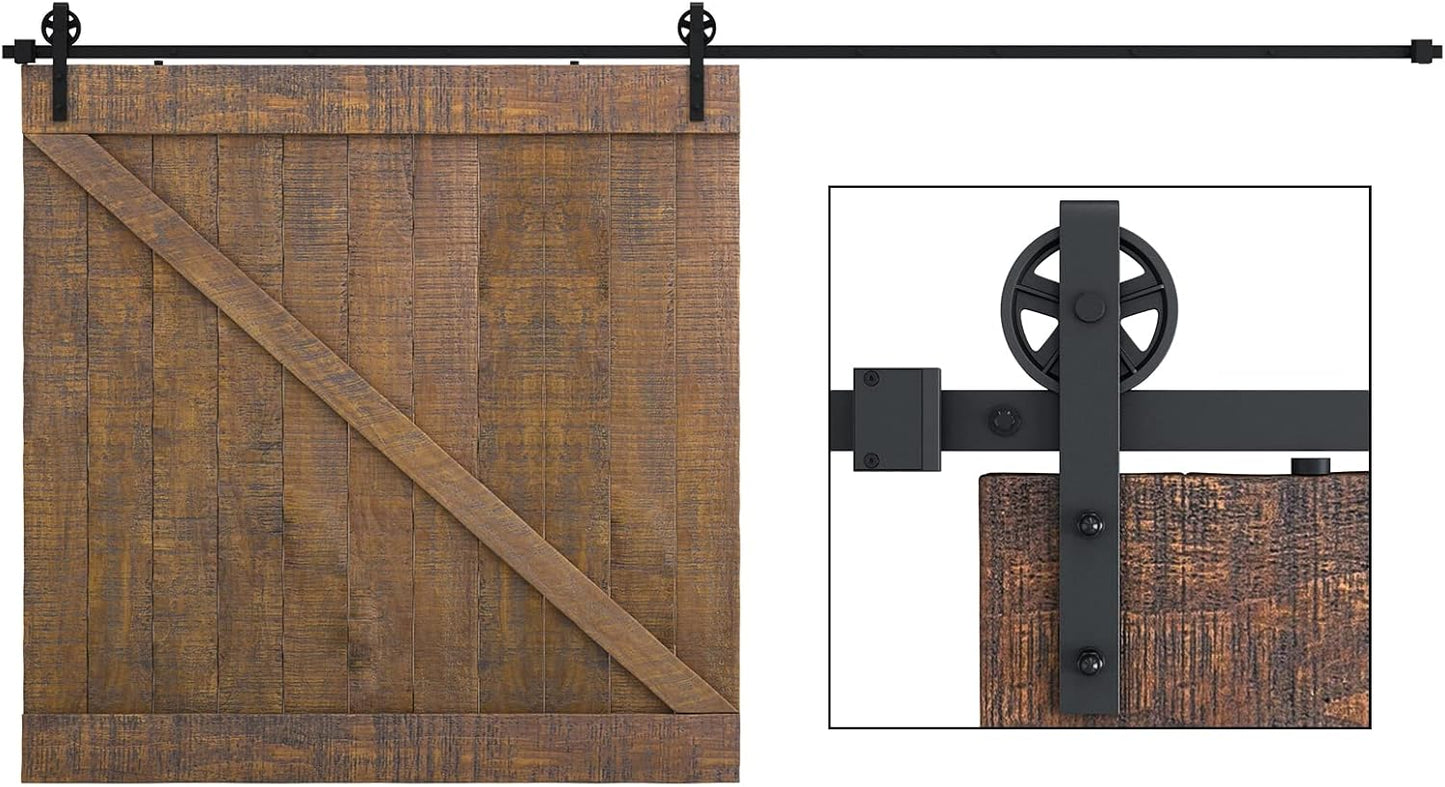 SMARTSTANDARD 14 Feet Heavy Duty Sliding Barn Door Hardware Kit