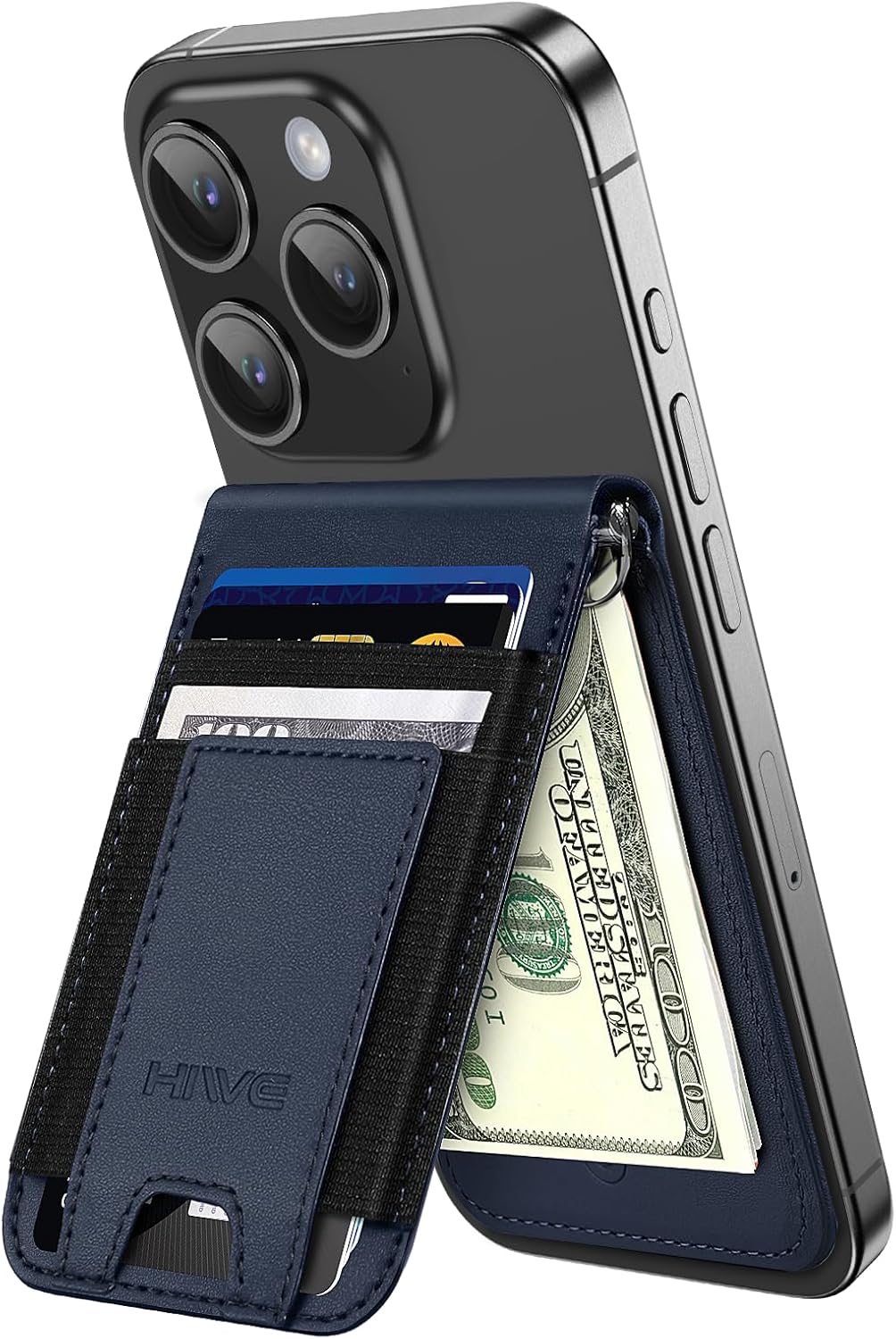 MagSafe Wallet Stand with Money Clip for iPhone 17/16/15/14/13/12