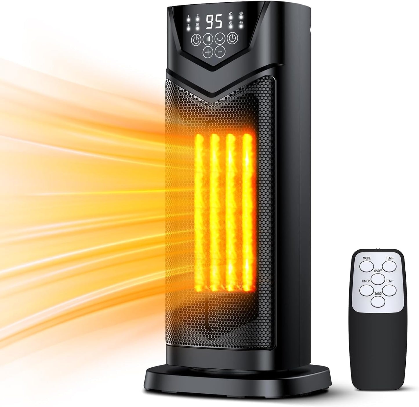 DUEDE 1500W Electric Heater: Fast & Safe Heat