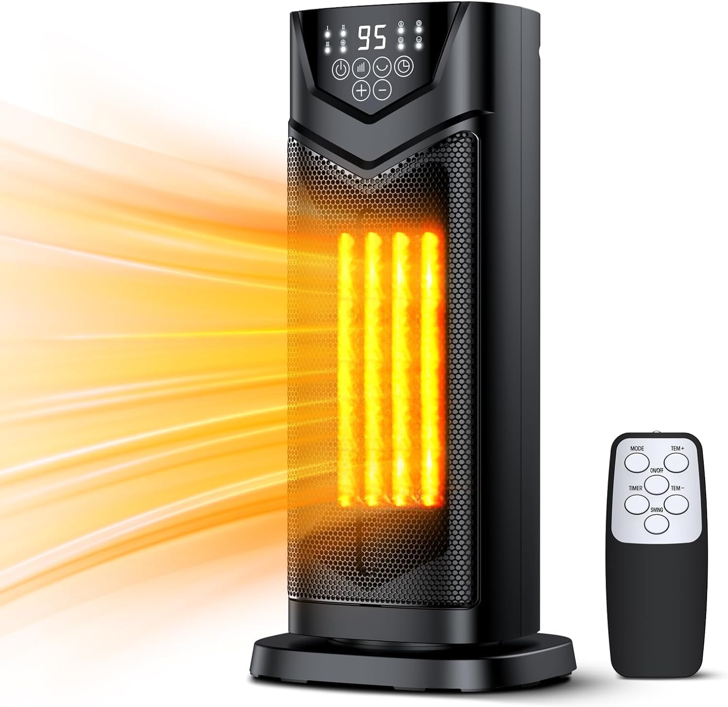 DUEDE 1500W Electric Heater: Fast & Safe Heat