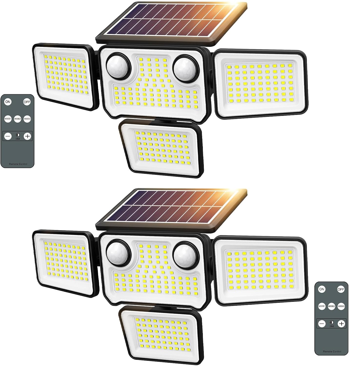 4500LM Solar Lights Outdoor Waterproof for Yard and Garage