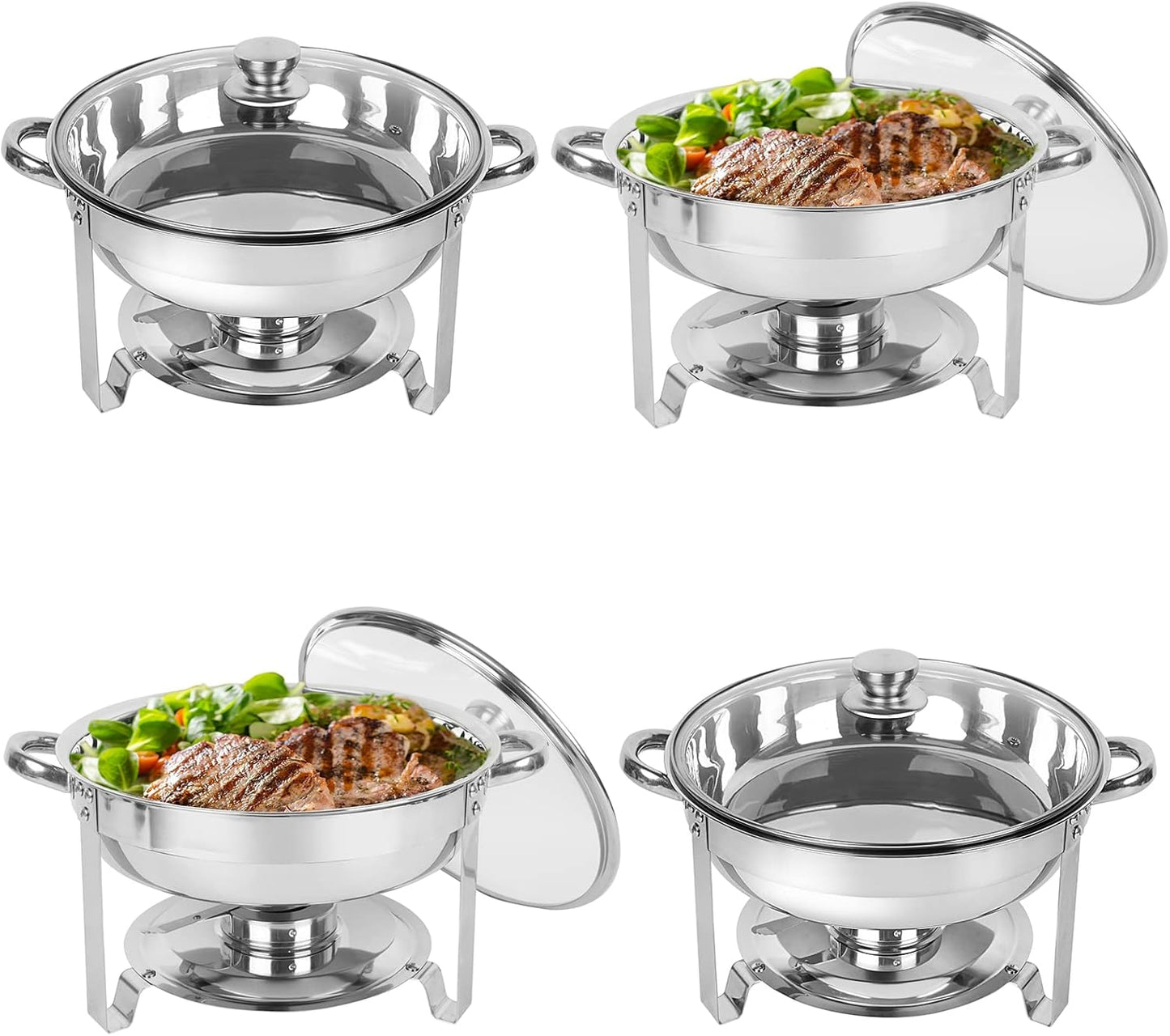 IMACONE Chafing Dish Buffet Set 4 Pack for Catering Events