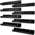 15 Inch Black Acrylic Shelves for Kids Room and More