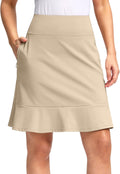 20 in Knee Length Skort for Women - High Waisted Athletic Comfort