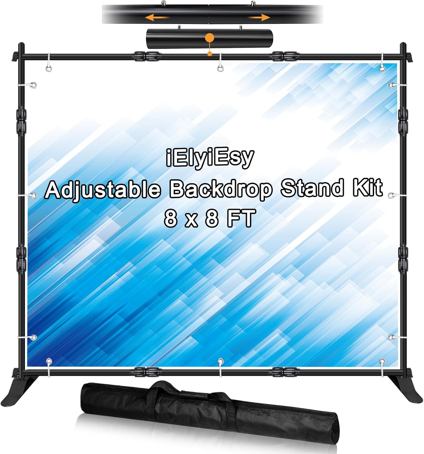 iElyiEsy Backdrop Banner Stand for Events and Photo Booths
