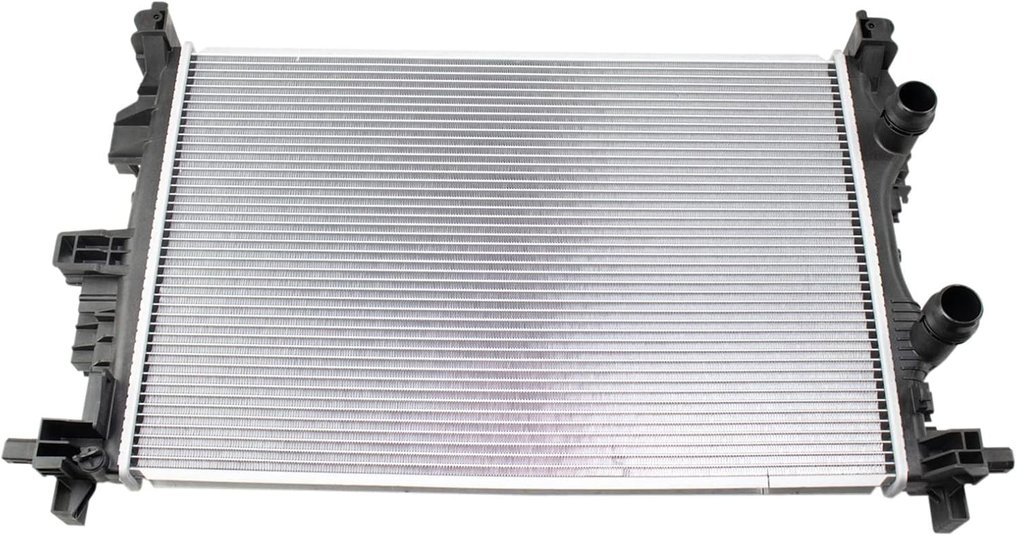 TRQ Radiator Assembly Aluminum Core for 17-20 Jeep Compass