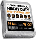 WHITEDUCK Super Heavy Duty Poly Tarp Cover 16 Mil 16ft x 20